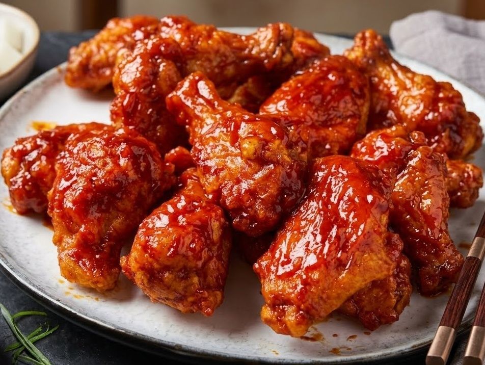 أجنحة دجاج بافلو (7 قطع) at Cock "N" Bull. أجنحة دجاج بافلو، لاذعة وقوية، تقدم تجربة نكهة جريئة ومشهية Pakistani restaurant in Al Majarra, Sharjah, UAE